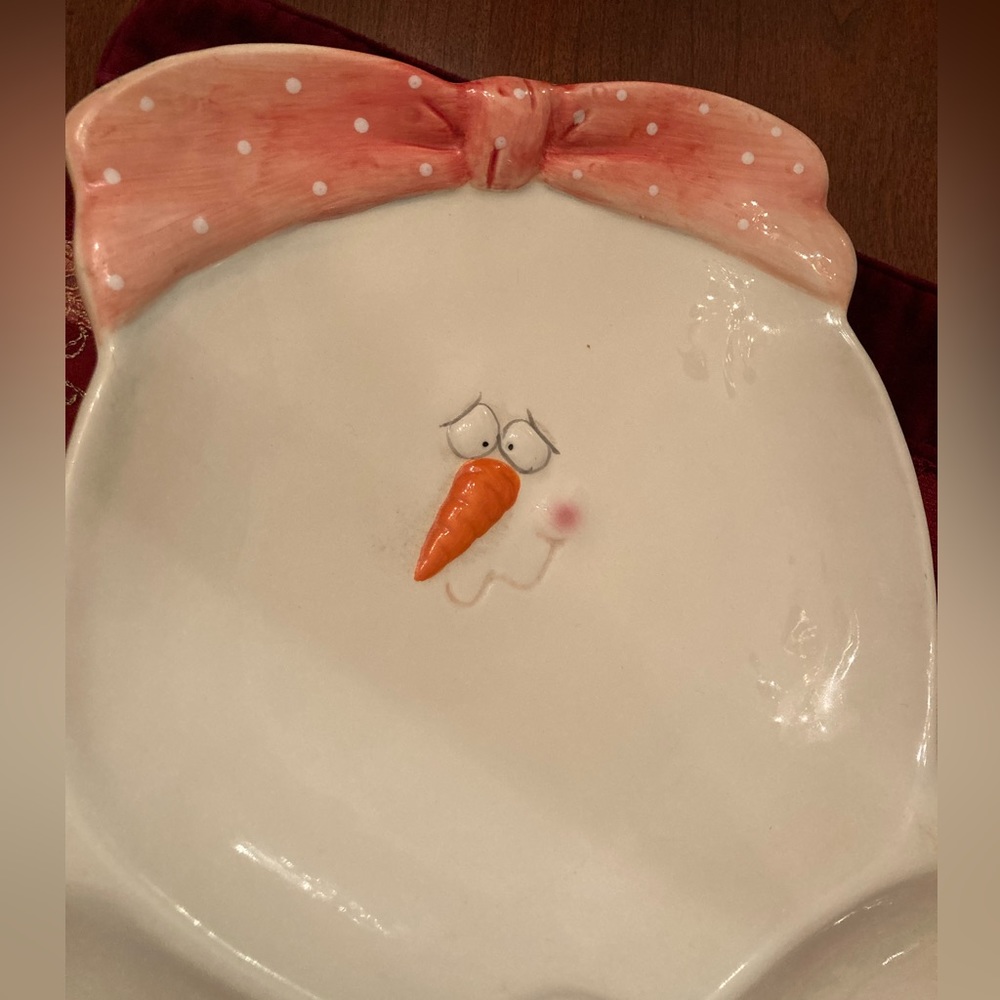 Winter Snowman Platter - Picture 2 of 5